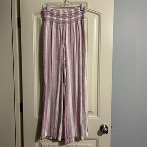 Rewash Purple and White Striped Vacation Pant